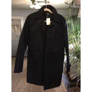 H&M Trench Rain Coat Dark Blue